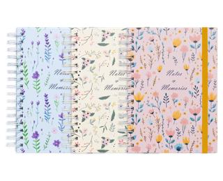 Présentoir de 18 albums A5 Petal - Couleurs assorties
