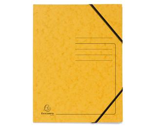 Eckspannmappe mit Gummizug ohne Klappen, Colorspan-Karton 355g, bedruckt, für Format DIN A4 