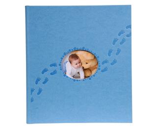 Fotoalbum für Babyfotos, 29x32 cm, Piloo - Blau