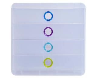 Module de classement Pop-Box 4 tiroirs Chromaline 