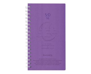 Agenda de poche SAD 16S Linicolor 9 x 16 cm Semainier Septembre 2026 à Décembre 2027 - 16 mois - Violet