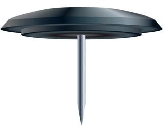 Exacompta Plastic Drawing Pins - Black