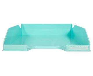 Letter tray COMBO Pastel coral glossy - Pastel green