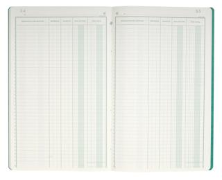 Piqûre 32x19,5cm Livre d'Inventaire 38 lignes 80 pages 