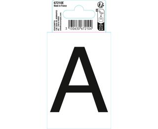 Autocollant PVC adhésif antidérapant lettre A - Noir