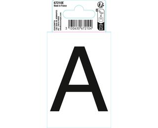 Autocollant PVC adhésif antidérapant lettre A - Noir