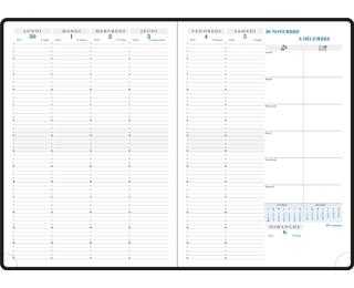 Recharge Agenda de bureau Consultations 29 21 x 29,7 cm Semainier Janvier à Décembre 2026