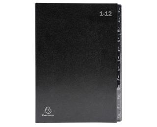 "Exacompta Multipart File, A4 270gsm, 12 Sections labelled 1 to 12" 