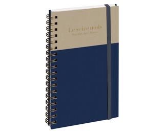 Agenda de poche SAD 16S Gustave 9 x 16 cm Semainier Septembre 2026 à Décembre 2027-16 mois - Bleu marine