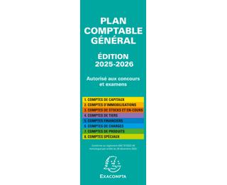 PLAN COMPTABLE 19X7,5 EN ACCORDEON 