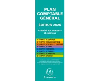 Plan comptable général accordéon 19x7,5cm 