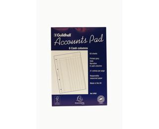 Guildhall Accounts Pad A4 6 Cash
