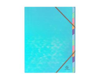 Trieur agrafé 6 positions couverture PP intérieur carte Candy Tidy - Couleurs assorties