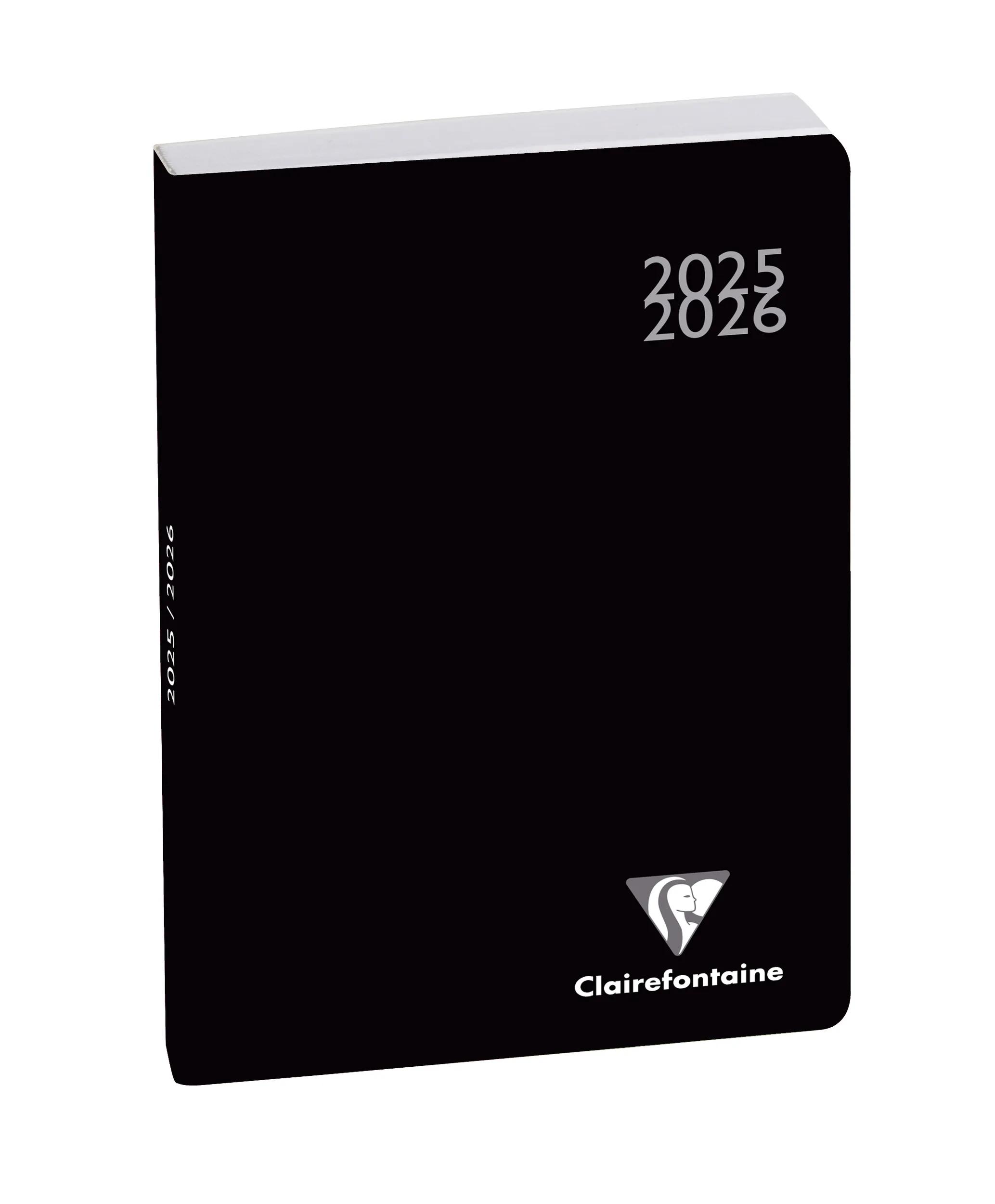 Agenda Journalier Exacompta Forum - Format A5 (15x21 Cm) - Août 2025 à Juillet 2026 - Couverture Cuir Noir - 9