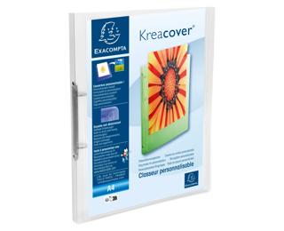 Flexibler Ringhefter aus PP Chromaline 500, 2 Ringe 15mm, Rückenbreite 20mm, für DIN A4, Kreacover 