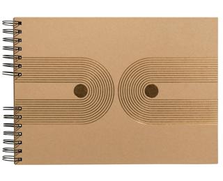 Fotoalbum mit Spiralbindung, 50 Seiten schwarz, 32x22 cm, Graphik 