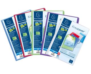 Protège-documents en polypropylène semi-rigide KreaCover® Chromaline 160 vues - A4