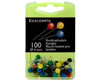 Boîte de 100 épingles sphériques - Hauteur de pointe 15mm - 4mm de diamètre 