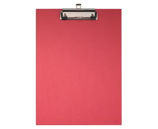 Klemmbrett beschichtet - Format 23x32cm für A4 - Rot