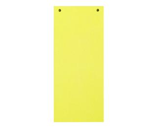 Paquet 100 fiches intercalaires horizontales unies perforées Forever - 105x240mm - Jaune