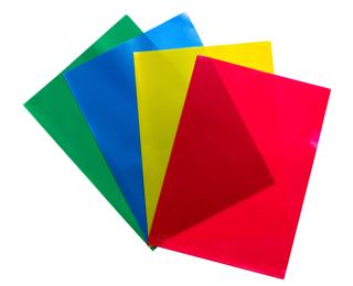 Exacompta Recycled PP Cut Flush Folders Pack of 25 - Assorted colours