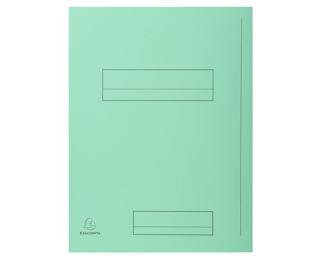 Pk 50 Folders SUPER 210 Print 2 Flap Ast - Light green