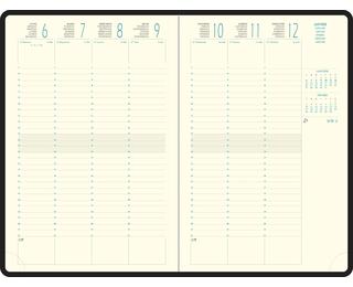 Recharge Agenda de bureau Eurotime 24 16 x 24 cm Semainier Janvier à Décembre 2027