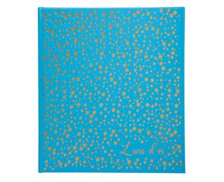Livre d'or 140 pages tranche or Plum' - Turquoise
