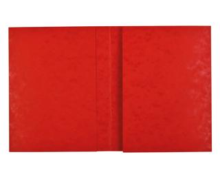 Protège cahier carte lustrée 265g - 24x32 cm - Rouge