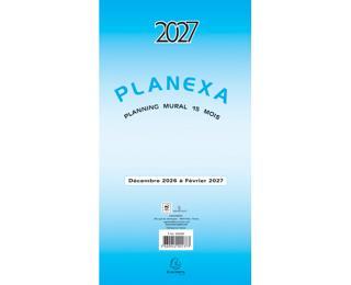 Planexa 5 volets - 18x33 cm - Décembre 2026 à février 2028