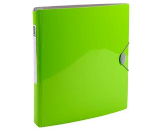 Classeur 4 anneaux 30mm IDERAMA PP en polypropylène rigide - A4 - Vert anis