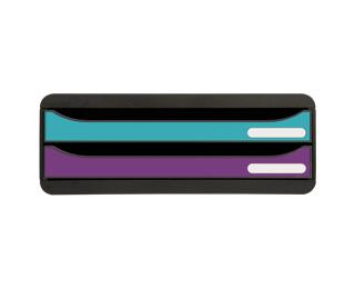 Module de classement Toolbox 2 tiroirs Titane - Couleurs assorties