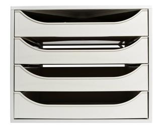 Module de classement Ecobox Office 4 tiroirs - Gris