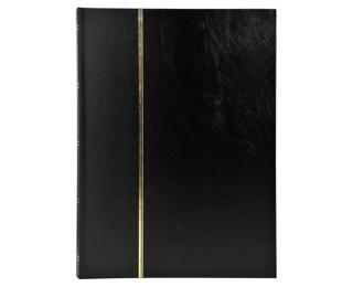 Album de timbres simili-cuir 32 pages noires - 22,5x30,5 cm - Noir