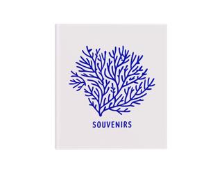 Album livre 60 pages blanches Corail - Blanc nacré