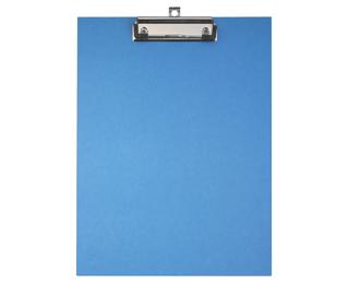 Clipboard coated paper cover A4 red - Blue