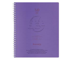 Agenda de bureau SAD 22S Linicolor 18.5 x 22.5 cm Semainier Septembre 2026 à Décembre 2027 - 16 mois - Couleurs assorties