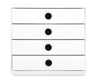 Module de classement Pop Box 4 tiroirs Autentik - Blanc
