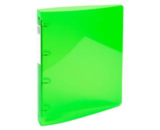 Mittelfestes Ringbuch 4 Ringe, aus Polypropylen 700µ, Iderama PP- A4 Maxi - Anisgrün
