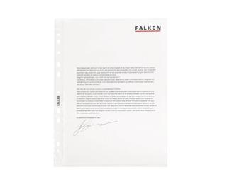 Falken - Prospekthüllen, A4, PP, Standard, genarbt, oben offen, 100er Beutel - Transparent