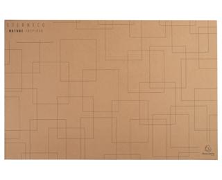 Tappetino da scrivania cartone ETERNECO 57x37cm - Kraft figure geometriche