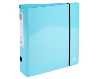 Ordner A4 Prem'Touch, runder Rücken 80mm, Aquarel, Farben sortiert - Pastellblau