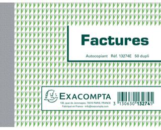 Manifold Factures 10,5x13,5cm 50 feuillets dupli autocopiants
