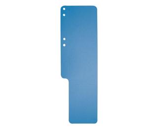 Aktenschwanz, Karton 320g, 100x318mm, Packung mit 100 Stück - Blau