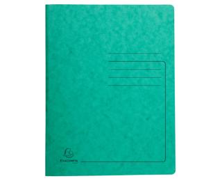 Subcarpetas con fástener y sistema de muelle e impresas 355 g/m2 - Verde