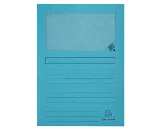 Paquet de 25 chemises à fenêtre Forever 130g/m2 - 22x31cm - Bleu clair