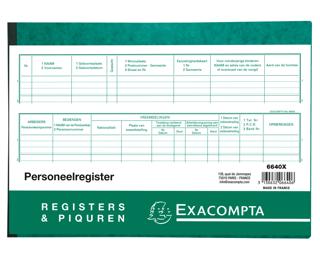 Piqûre Législation sociale - Registre du personnel : 99 inscrits - texte NL - 80 pages