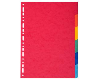 Intercalaires carte marbrée 220g/m2 6 positions - A4 