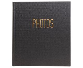 Fotoalbum, 60 Seiten schwarz, 29x32 cm, OfficeByMe - Schwarz