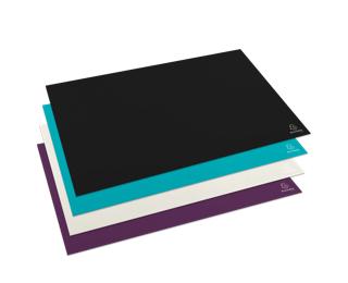 Sous-main en carton rigide Titane 57,5x37,5cm - Couleurs assorties